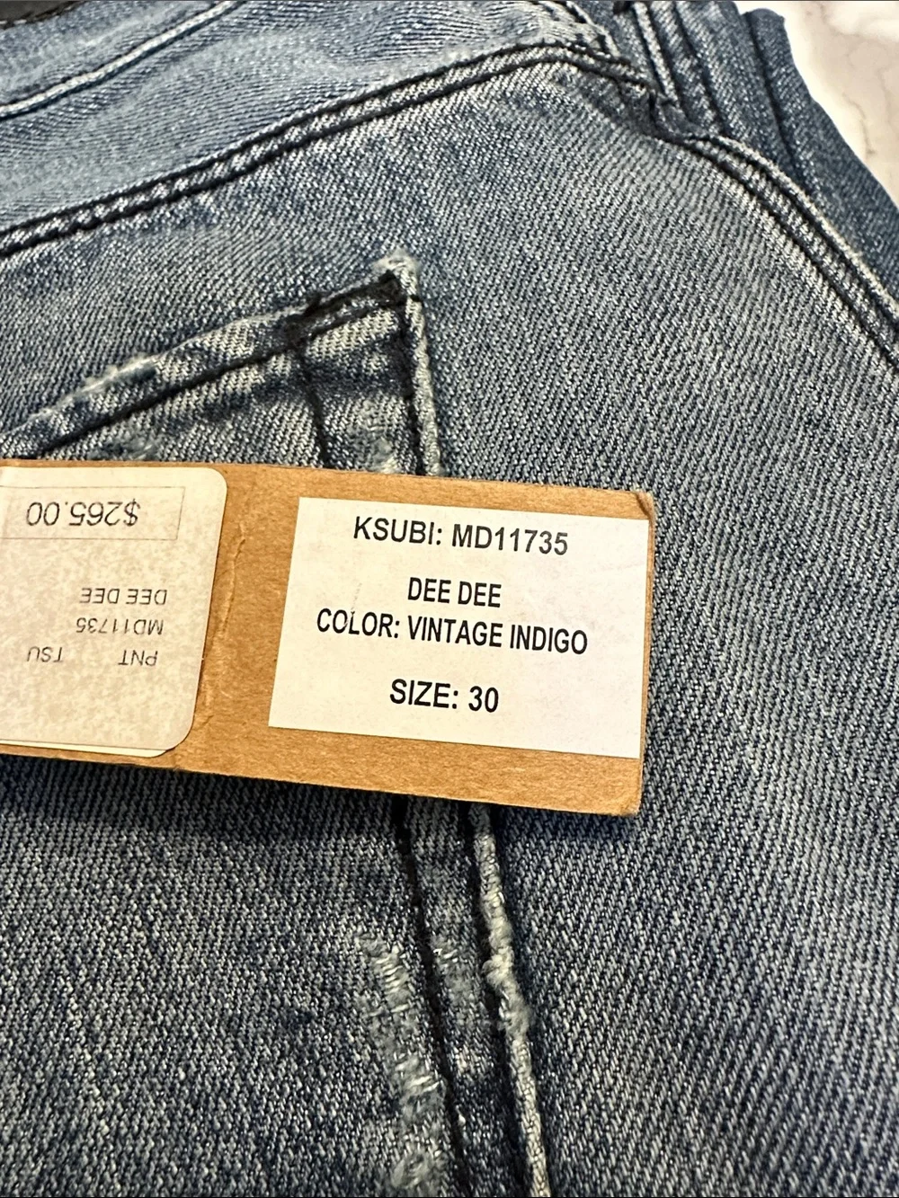 Ksubi Men’s Relaxed Jeans — Medium Blue Wash